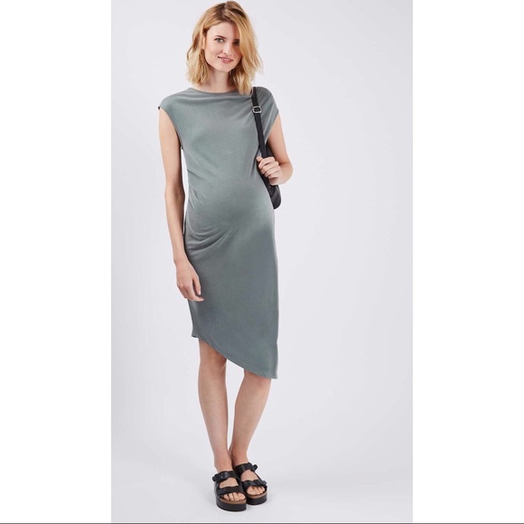 Topshop Dresses & Skirts - Top shop green Maternity dress
